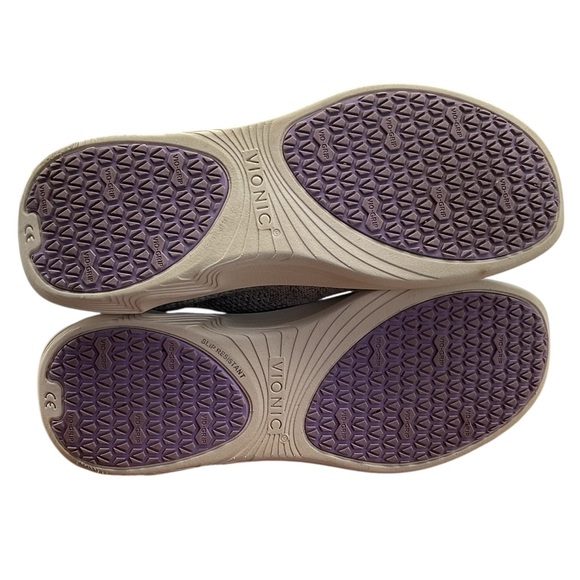 Vionic New Womens VioGrip Grey Washeable Knit Slip Resistant Shoes Size 7.5 - Picture 6 of 8